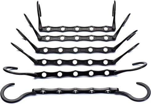 HOUSE DAY 20 Pack Space Saving Hanger, Sturdy Black Magic Hangers for Closet Organizers and Heavy Clothes