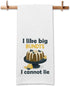 GOSJINNK Funny Baking Kitchen Towels I Like Big Bundts I Cannot Lie Cleaning
