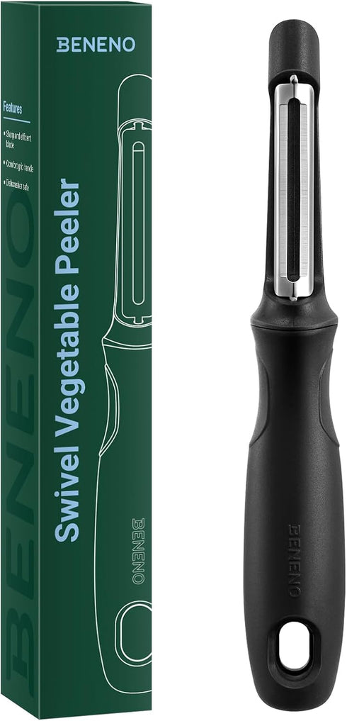 Beneno Swivel Vegetable Peeler, Razor-Sharp Smooth Peeling Potato Peelers with Stainless Steel