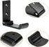 6PCS Folding Coat Hooks, Matte Black Wall Mounted Hooks for Hanging Coats & Bathroom Towels, Heavy Duty Aluminum Alloy