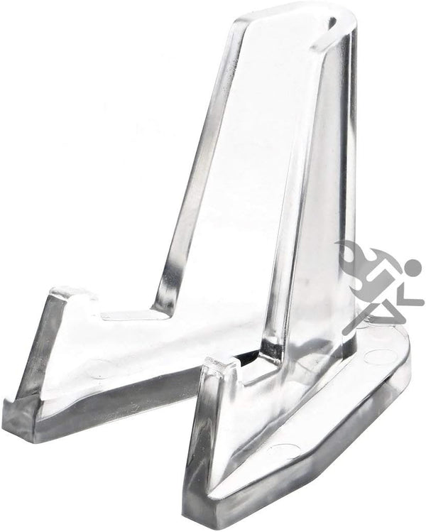 OnFireGuy 5 Pack Clear Display Stand Easels for Air-Tite Coin Capsules, Coin Display Stands, Challenge Coin Easels