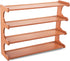Eloplzxe Shoe Rack,Small 4 Tier Shoe Organizer Storage Shelf,Bamboo Narrow Shoe Closet,Small Space