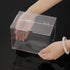 BTSKY Clear Acrylic 4 x 6 inch Index Card Box - Recipe Card Box Plastic Storage Organizer for Notecards