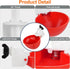 WIXUXSI 6 Packs Automatic Chicken Waterer Cups, Large Chicken Water Feeder, Chicken Water Cups, Poultry Waterer Great