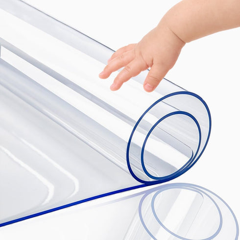PoPoTo Clear Desk Pad Cover Protector 20x42 Inch - Dining Room Table