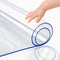 PoPoTo New Clear Plastic Tablecloth Coffee Dining Kitchen End Table Protector Cover