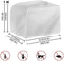 UNICEU Sunflower Farm Cow Animal 2 Slice Quilted Toaster Cover, Dustproof Kitchen Small Appliance Cover