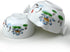 Liang baobao Convenient Teapot Cup, Porcelain Teacup, White Glazed Travel Tea Set (Lotus)