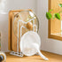 SUNFICON 2 Pack White Cutting Board Holder Rack, Pot Pan Lids Organizer for Kitchen Countertop and Cabinet