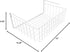 Southern Homewares 15-Inch White Wire Under-Cabinet Hanging Basket Shelf Organizer for Kitchen, Pantry, Bathroom