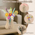 Yeconire Set Set, Wooden Vase for Lego Flowers, Vase Building for Roses, Wood Puzzle Vase for Lego Flower Bouquet