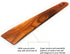 Wooden Spatula for Cooking, 12 Inch Handmade Thin Walnut Wood Saute Utensil, Perfect for Flipping and Scraping