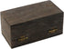 Antique Wooden Box with Hinged Lid and Lock, Decorative Storage Box for Crafts, Hobbies, and Jewelry