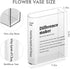 BuyCard Clear Acrylic Book Vase for Flowers, Transparent Flower Vase for Home Decor, Simplicity Bookshelf Decor, Unique