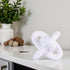 XMGZQ White Knot Decor for Coffee Table Book,Chain Link Decor for Bookshelf Entry Table TV Stand,Minimalist Knot