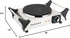 Techwood Single Burner Hot Plate, 1500W Electric Stove with Adjustable Temperature & Stay Cool Handles, 7.5" Silver
