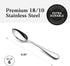 Artaste Rain Grapefruit Spoon Set of 6, 6.35-Inch, 18/10 Stainless Steel, Silver
