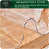 FEHAONST 16x16 Inch Square Waterproof Crystal Plastic Table Cover Protector Durable PVC Table Pad Mat for Night Stand