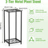 FVFVAHO 2 28 Tier Tall Metal Plant Stand Indoor Outdoor, Square Modern Flower Pot Rack for Indoor Living Room, Corner