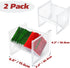 2Pcs Tea Bag Storage Organizer, Stackable Clear Plastic Holder for Drawer Countertop, Coffee Station