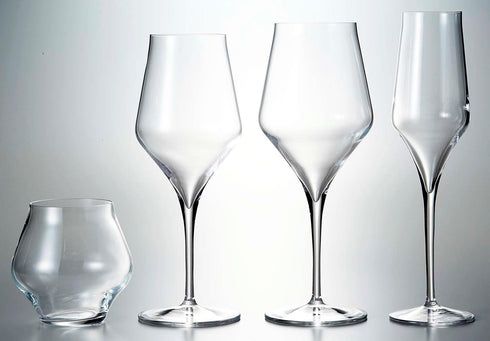 Luigi Bormioli Supremo 15.25 oz Pinot Noir Stemless Wine Glasses, Set of 2, Clear