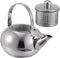 1pc Metal Tea Kettle with Infuser, Stainless Steel Pot Filter Screen for Coffee