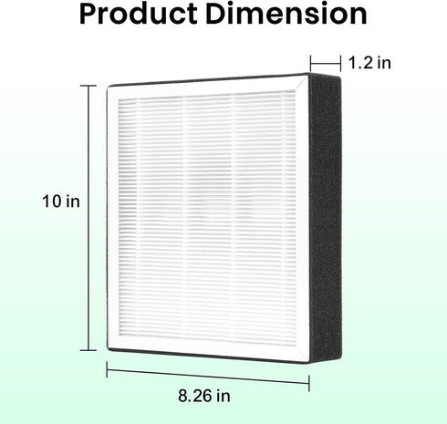 Creality Fume Extractor Filter Replacement, HEPA Filter with Honeycomb Structure for Smoke Purifier, 10×8.26×1.2 inch