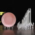 12 Pack 4 Inch Clear Plastic Easels, Plate Holders for Displaying Pictures at Weddings, Home Decoration, Birthdays