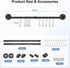 uxcell Wall Mounted Towel Rack, Industrial Pipe Towel Bar, Rustic Iron Bathroom Towel Rack Holder (40 Inch)