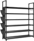 6 24-30 Closet, LANTEFUL Tier Shoe Rack, Shoe Organizer Storage for Pairs Shoe and Boot, Long Shoe Shelf with Hook