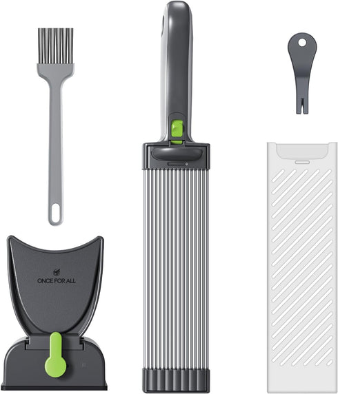 ONCE FOR ALL Meat Slicer Cleaver Kitchen Knife Set for Meat Slicing, Manual Fresh Meat Cutter for Home Cooking