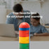 KADAMS Visual Timer for Kids with Audio Pre-Alarm, Traffic Light Alarm for Classroom Home Time Management Tool