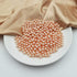 1100 pcs Champagne Undrilled ABS Pearls, 8mm No Hole Makeup Beads for Table Scatter Decoration