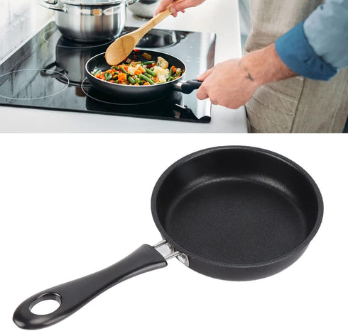 Frying Pan Skillet, High Capacity Prevents Stick Professional Stain Resistance Frying Pan for Restaurant (12CM) by Airshi
