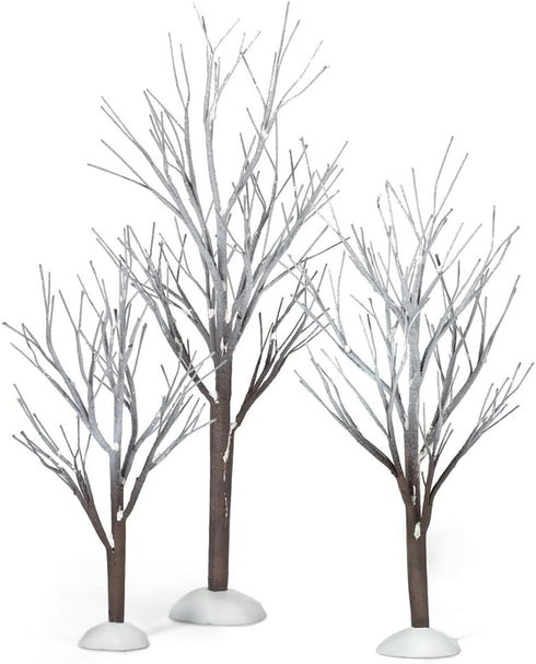 Department 56 Snow Village First Frost Trees, Set of 3