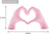 Small Heart Hands Sculpture Decor for Living Room Bedroom Bookshelf Coffe Table and Office Display, Love Finger Statue