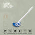 Toilet Brush Bowl Brush, Bathroom Brush for Deep Cleaning, Scratch-Free Curved Good Grip (2 Pack)