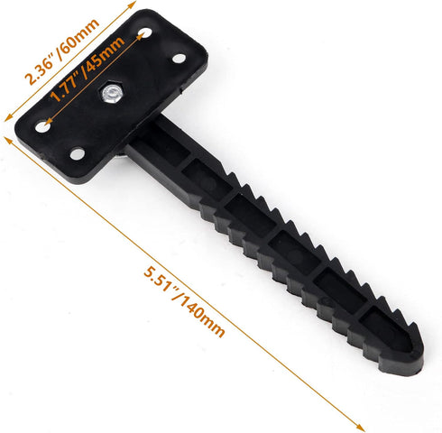 BQLZR 14x6cm Plastic Sectional Sofa Invisible Interlocking Connector Bracket with Hardware, Rotate 360 Degree (Pack of