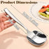 X-Large Buffet Serving Spoon,Square head Spoon,316L Stainless Steel Heavy duty Serving Spoon,Dishwasher Safe 9.5 x 2.8 inches 1Pack