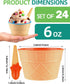24 Pack Set, Frozen (24) Tellshun Ice Cream Bowls and Spoons Yogurt Cups with Spoons Durable Plastic Candy Color Cute