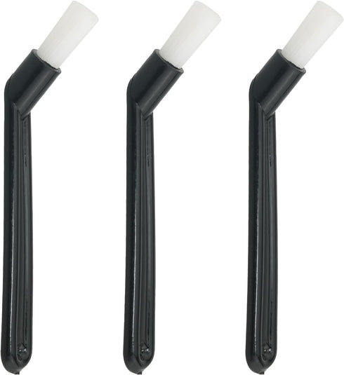 3PCS Coffee Machine Cleaning Brush, Semi-Automatic Bent Nylon Bristle Brush for Coffee Grinders, Milk Frothers