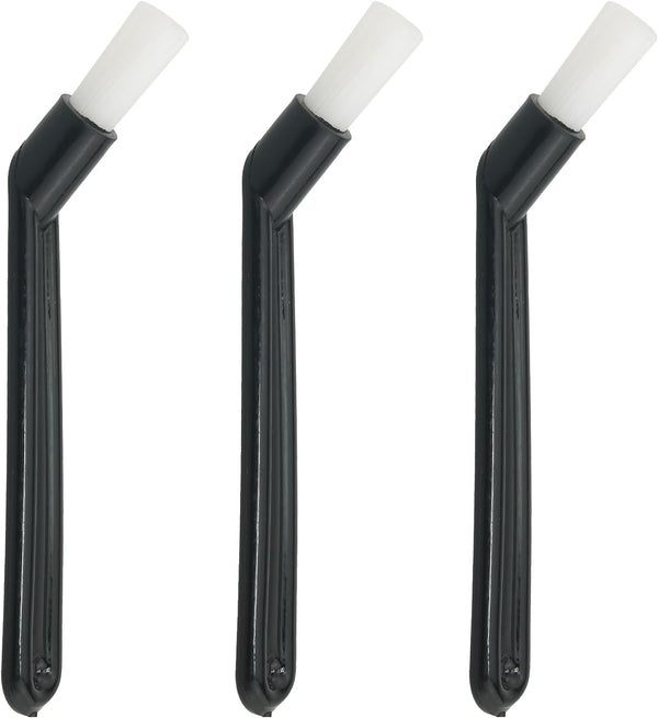 3PCS Coffee Machine Cleaning Brush, Semi-Automatic Bent Nylon Bristle Brush for Coffee Grinders, Milk Frothers