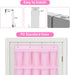 35 Closet MISSLO Large Pockets Over The Door Shoe Organizer Sturdy Oxford Fabric Hanging Shoe Rack for Door Mesh Shoe