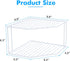 AKAZA 2Pcs 2-Tier Counter Corner Stackable Organizer Shelf for Kitchen - Cabinet Storage Shelf Rack, ShelvesKitchen