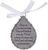 Cathedral Art Abbey & CA Gift Tear-Shaped Memorial Ornament, One Size, Silver, Christmas