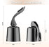 OWO Stainless Steel Wine Bottle Stopper, Reusable Wine Saver with Silicone Seal, Decorative Bottle Sealer (Metal Black,