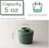 DOWAN Porcelain Butter Crock, Butter Keeper with Water Line, French Butter Dish for Soft Fresh Butter, Butter Container
