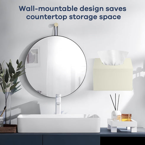 Acrylic Hand Towel Box Cover Compatible with Kleenex Disposable Hand Towels Wall-Mounted Paper Towel Dispenser Suitable