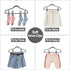Grey Velvet Clips for Velvet Hangers - 20 PCS Non Slip Clips for Slim Velvet Hangers, Clothes-pins for Grey Hangers