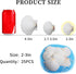 25pcs Scallop Shells for Crafts, 2-3 Inches White Large Natural Seashells for DIY Home Decor, Baking Shells for Serving Food